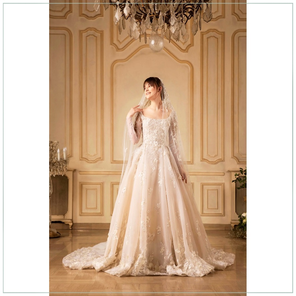 $21,750 Saiid Kobeisy Beaded Crystal Pearl Embellished Runway Bridal Gown